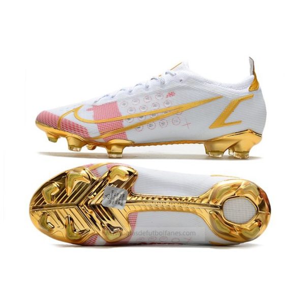 Nike Mercurial Vapor XIV Elite FG Blanco Rosa Oro